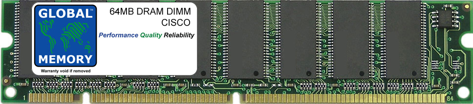64MB DRAM DIMM MEMORY RAM FOR CISCO 800 SERIES ROUTERS (MEM870-64D)